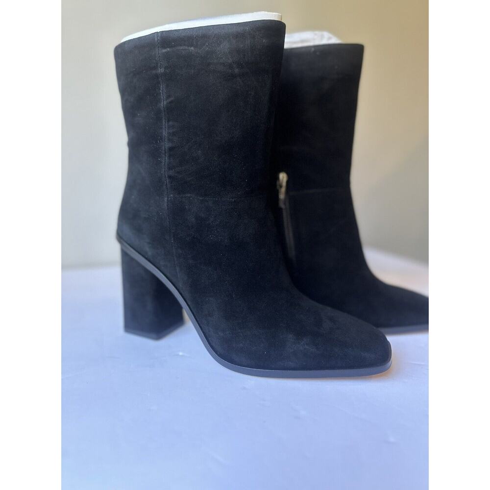 Vince Camuto Suede Ankle Boots Dantania Black Size 9 M